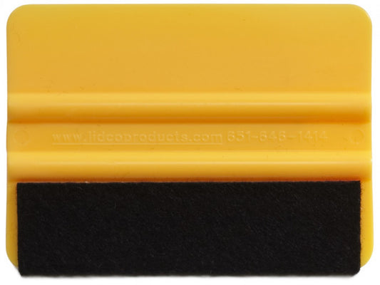 Felt Edge Wrapped Yellow Squeegee