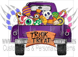 Trick or Treat Truck - Tumber Decal