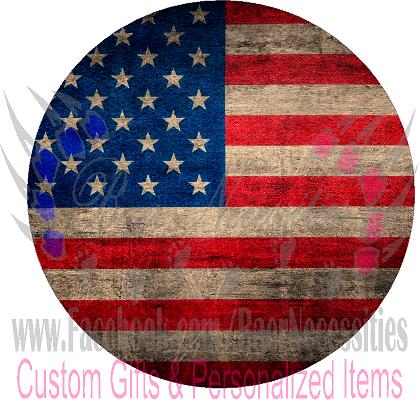 American Flag - Tumbler Decal