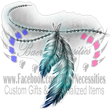 Beaded Feather - Tumbler Decal