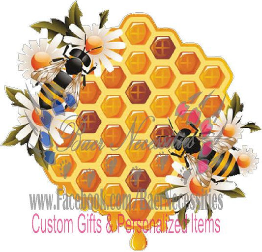 Bee Honeycomb - Tumber decal