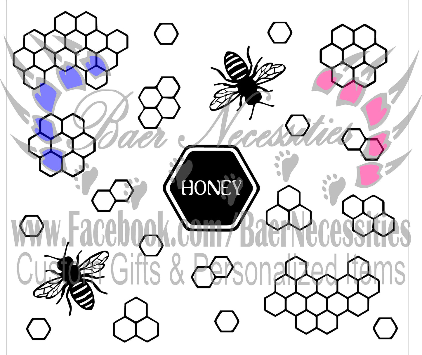Bee HoneyComb 1 - Digital
