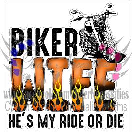 Biker Wife - Tumber Decal