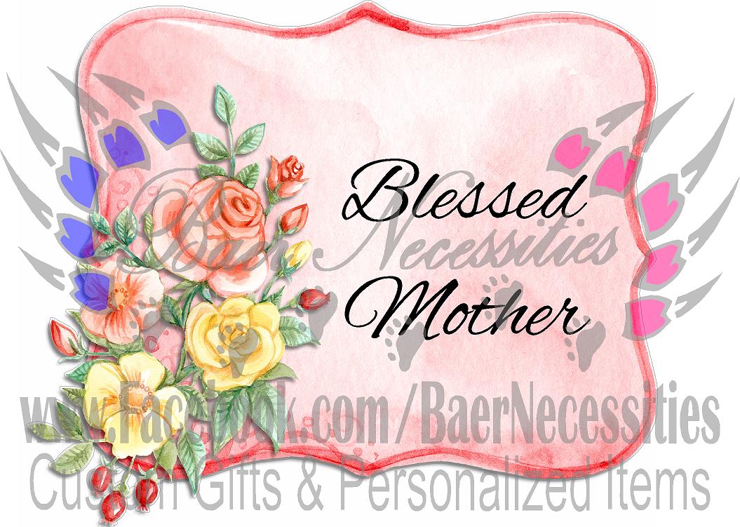 Blessed Mother - Tumber Decal