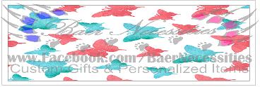 Blue n Pink Butterfly - Pen Wrap