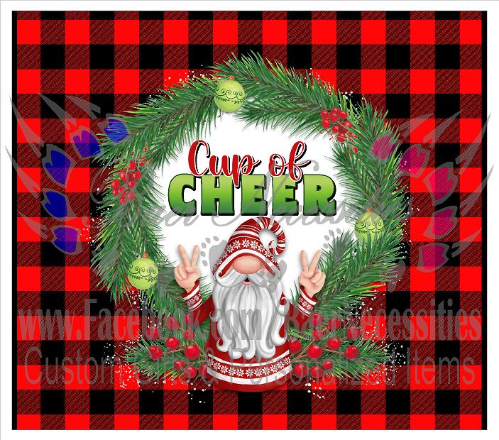 Christmas Gnome Cup of Cheer - Full Wrap