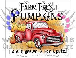 Farm Fresh Pumpkins - Tumber decal