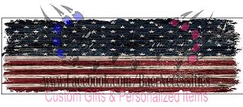 Distressed American Flag - Pen Wrap