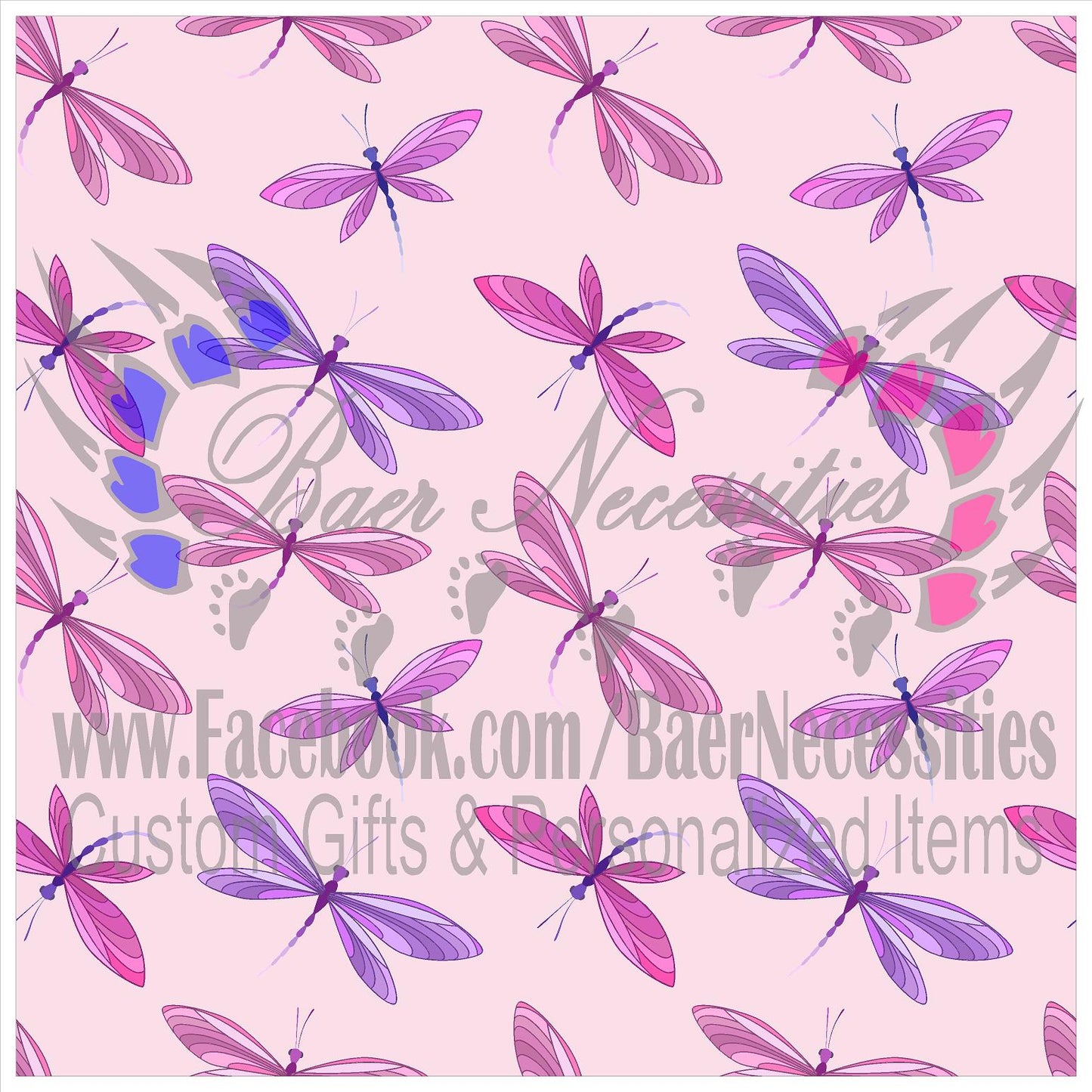 Dragonfly Pattern - Adhesive