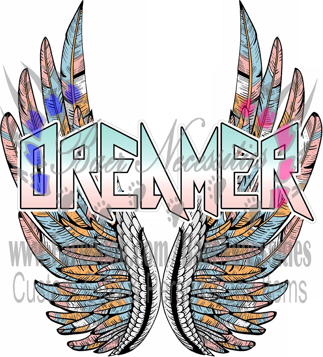 Dreamer Wings - Tumbler Decal