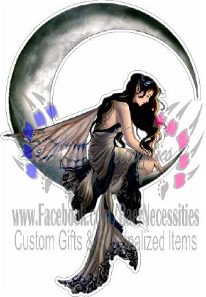 Fairy on the Moon - Tumbler Decal