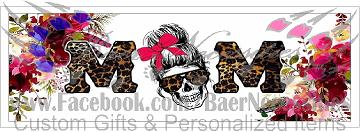Floral with Leopard Mom Skull - Pen Wrap