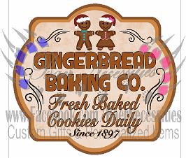 Gingerbread Baking Co. Label - Tumber Decal