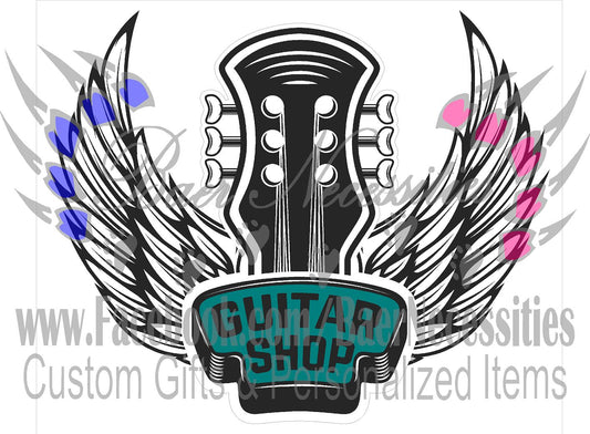 Guitar Shop - Tumber Decal
