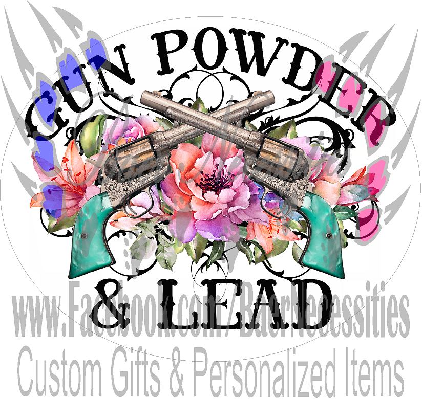 Gun Powder & Lead - Tumbler Decal