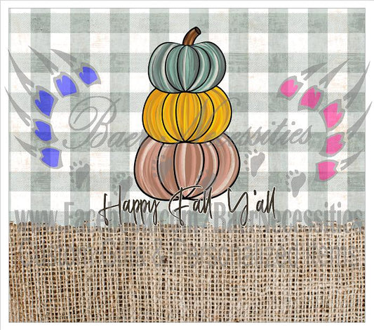 Happy Fall Y'all - Full Wrap