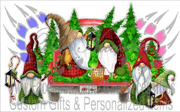 HOHOHO Christmas Gnomes - Tumbler Decal