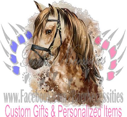 Horse Painted - Tumbler Decal