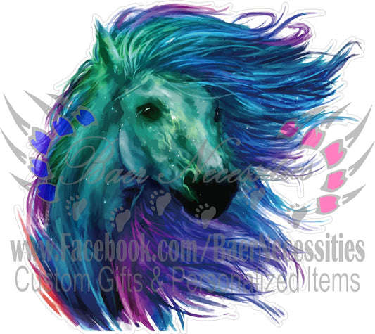 Horse Watercolor - Tumbler Decal