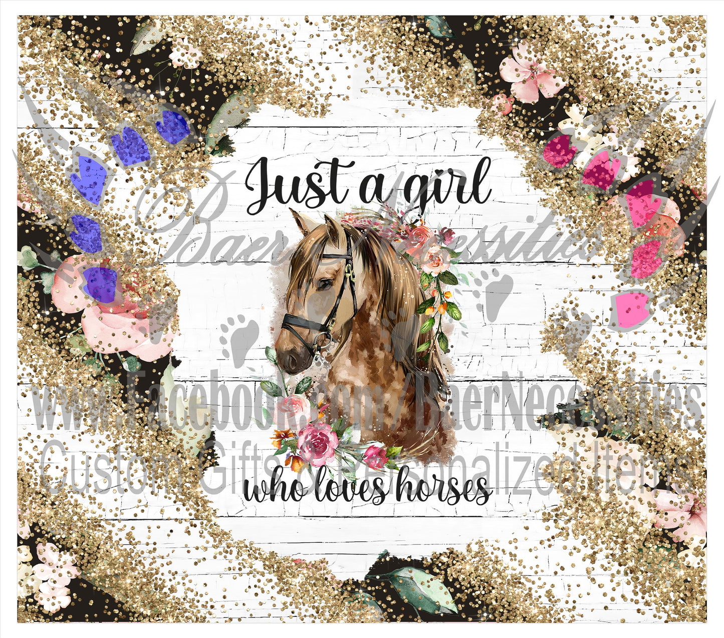 Just a girl who loves horses - Full Wrap
