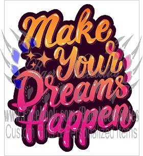 Make Your Dreams Happen - Tumbler Decal