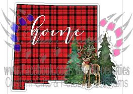 Buffalo Plaid New Mexico State - Tumber Decal