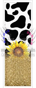Sunflower Cow Print - Pen Wrap