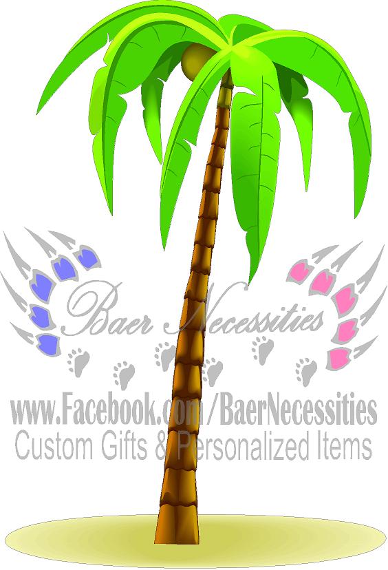 Coconut/Palm Tree - Tumbler Decal