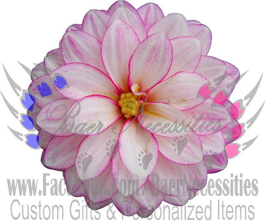 Pink Dahlia Flower - Tumbler Decal