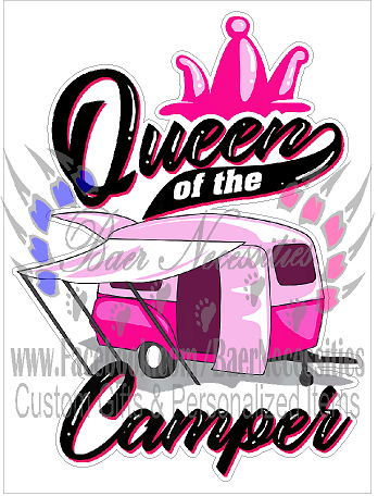 Queen of the Camper - Tumbler Decal