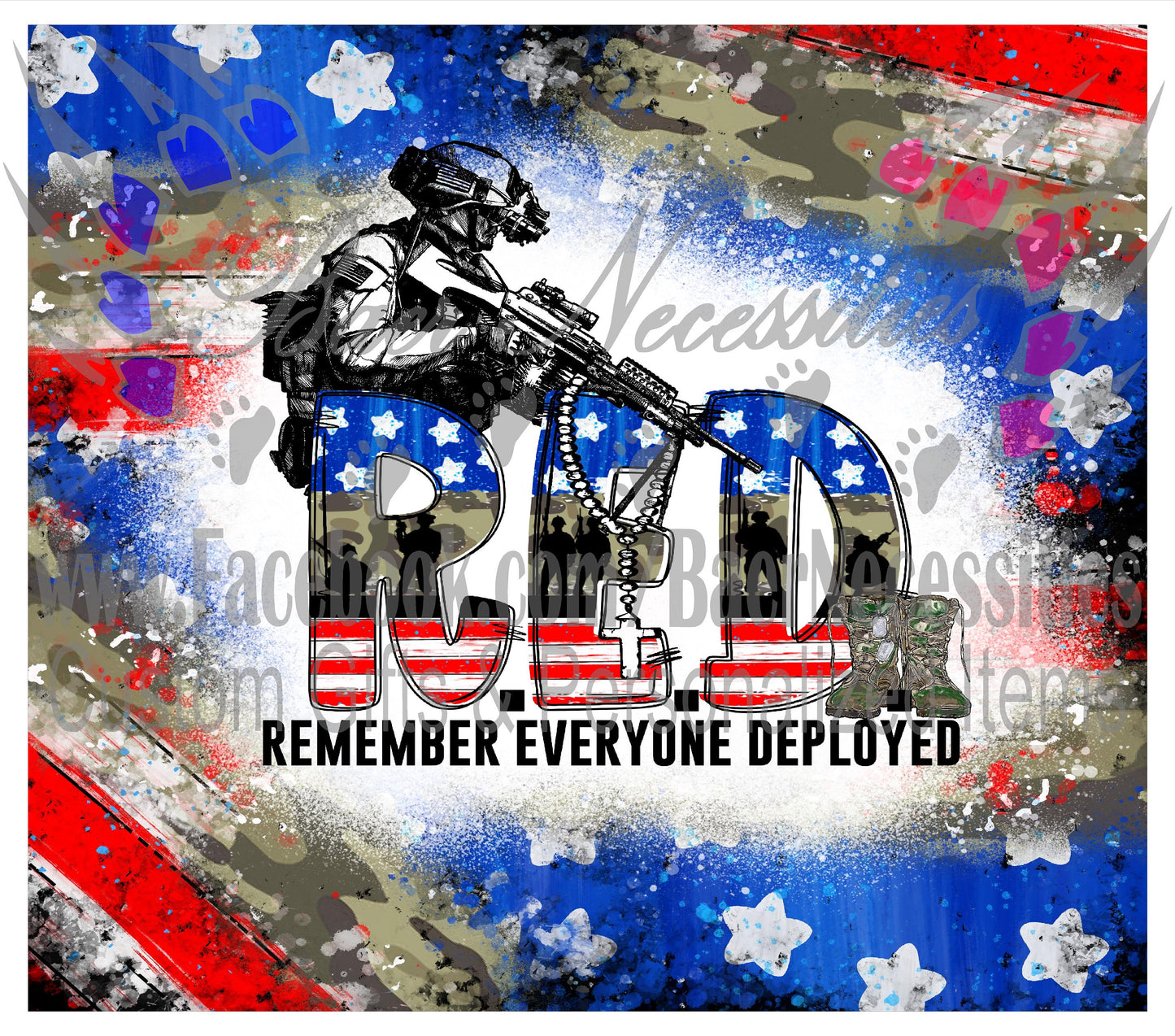 R.E.D., Remember Everyone Deployed - Full Wrap