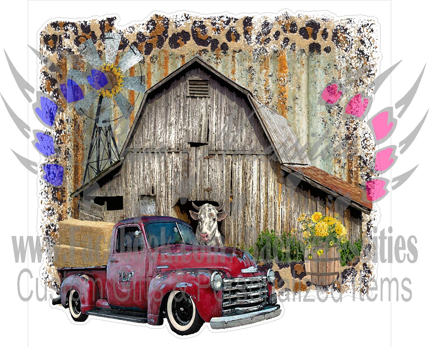 Rustic Country Barn  - Tumber Decal