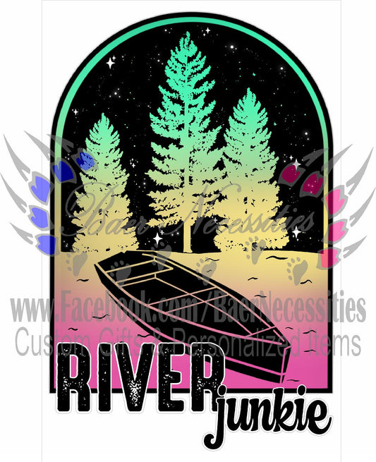 River Junkie - Tumber Decal