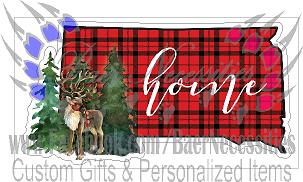 Buffalo Plaid South Dakota State - Tumber Decal