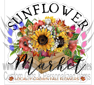 Sunflower Market - Tumbler Decal