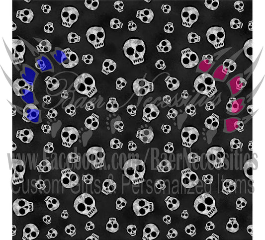 Skull Seamless Pattern - Adhesive