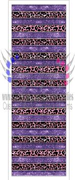Stripped Purple Leopard - Pen Wrap