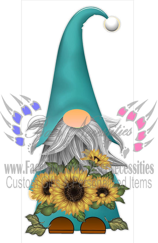 Sunflower Gnome - Tumbler Decal