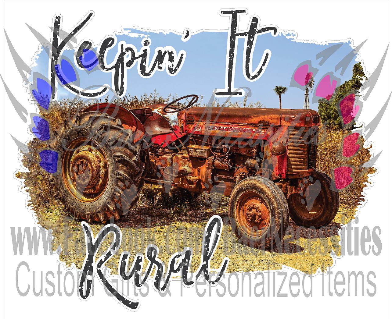 Keeping it Rural - Tumber Decal