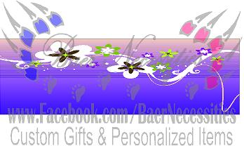 White/Lime/Purple Flower Swirl Blue Faded Background - Pen Wrap