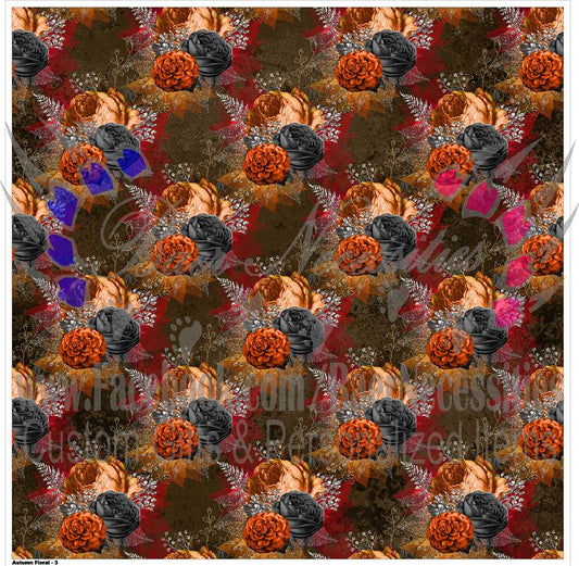 Autumn Floral 03 - Adhesive
