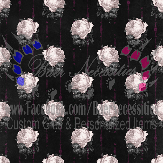 Gothic Purple Rose 01 - Adhesive