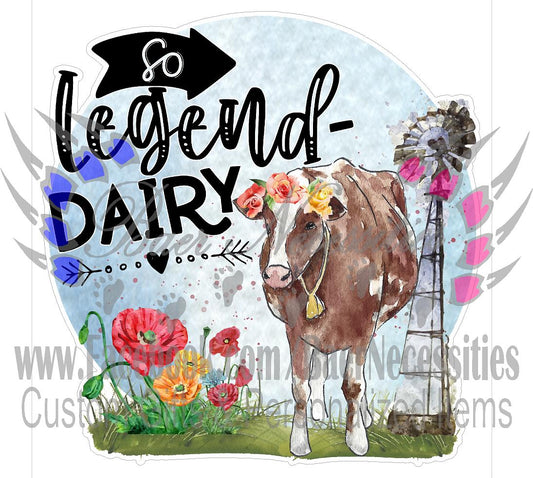So Legend Dairy Watercolor - Tumber Decal