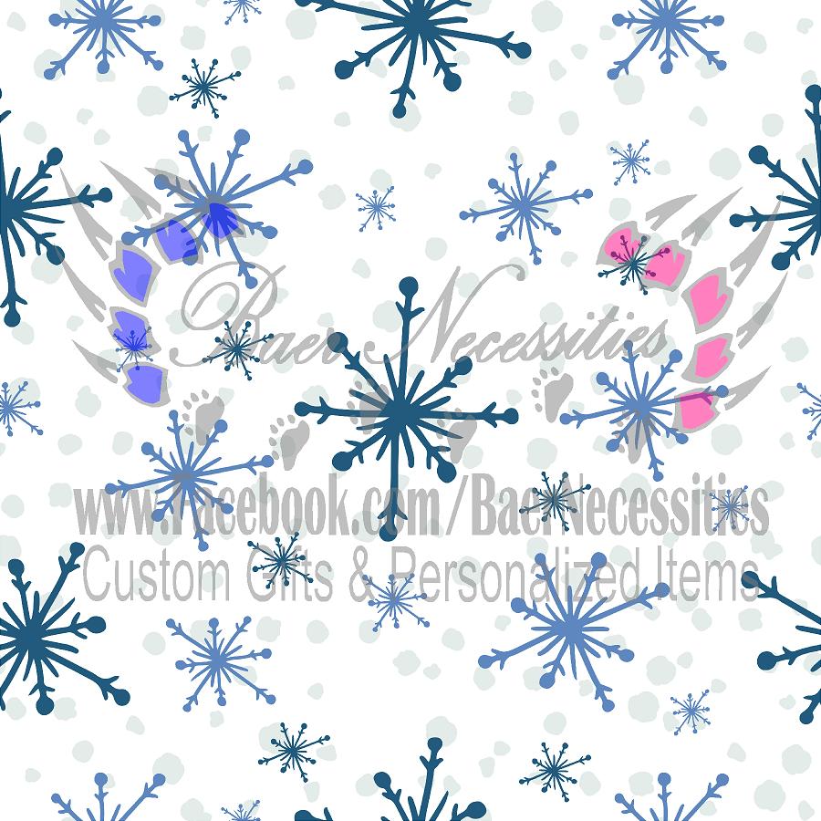 Snowflakes - Tumbler Transfer